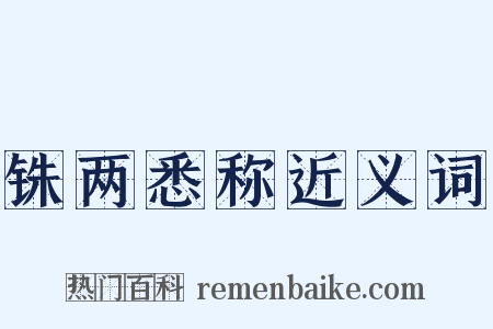 铢两悉称近义词是什么意思的图片